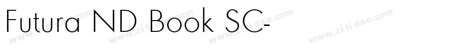 Futura ND Book SC字体转换
